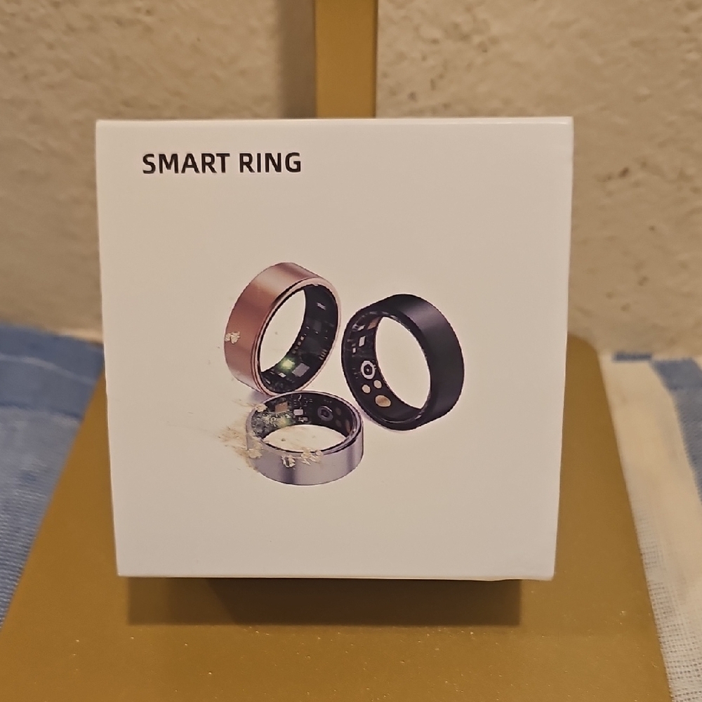 Smart Ring - Black Wearable Ring Tracker